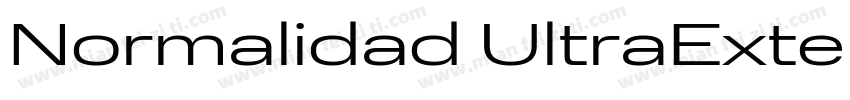 Normalidad UltraExtended Regular Re字体转换